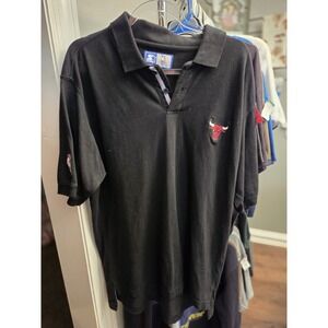 Vintage 90s Starter Chicago Bulls Polo Short Sleeve Shirt Mens 3X